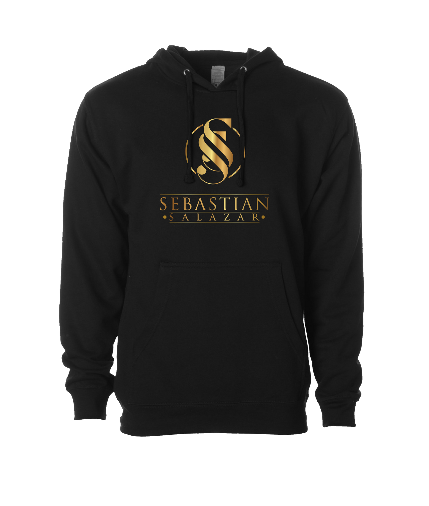 Sebastian Salazar - Gold Emblum - Black Hoodie
