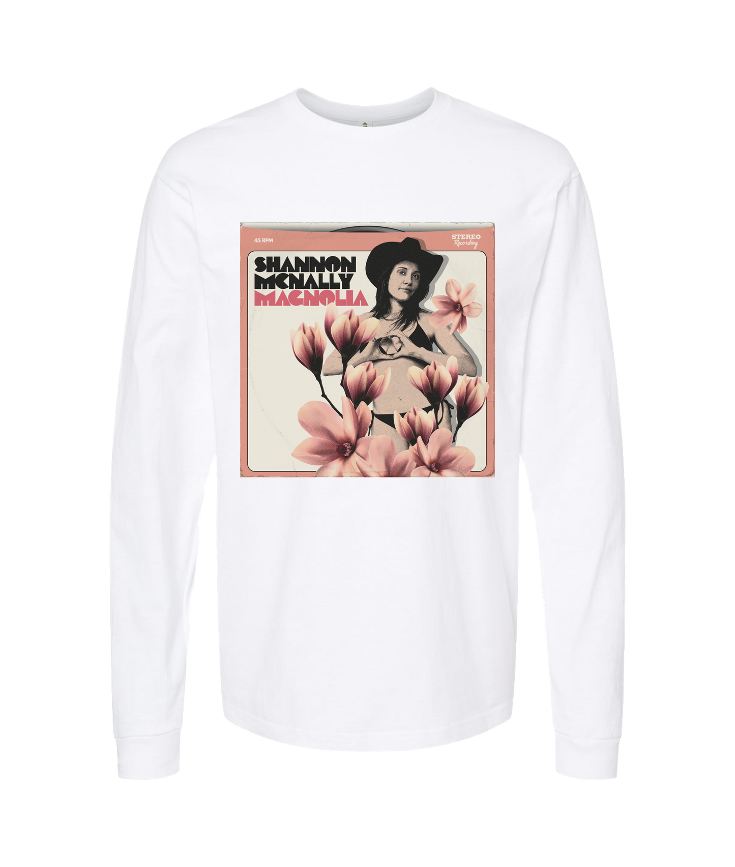 Shannon McNally - MAGNOLIA - White Long Sleeve T