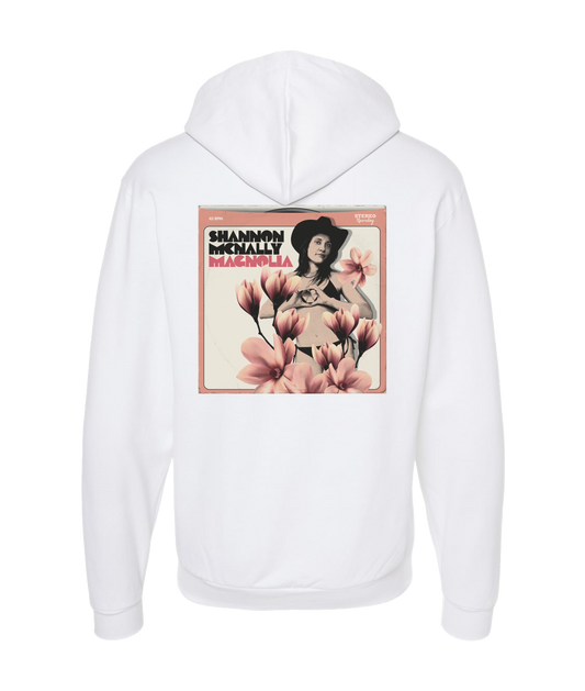 Shannon McNally - MAGNOLIA - White Zip Up Hoodie