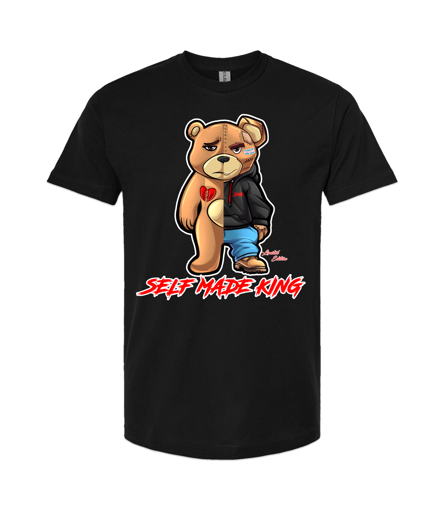 Self MADE KINGZ - LOGO 1 - Black T-Shirt