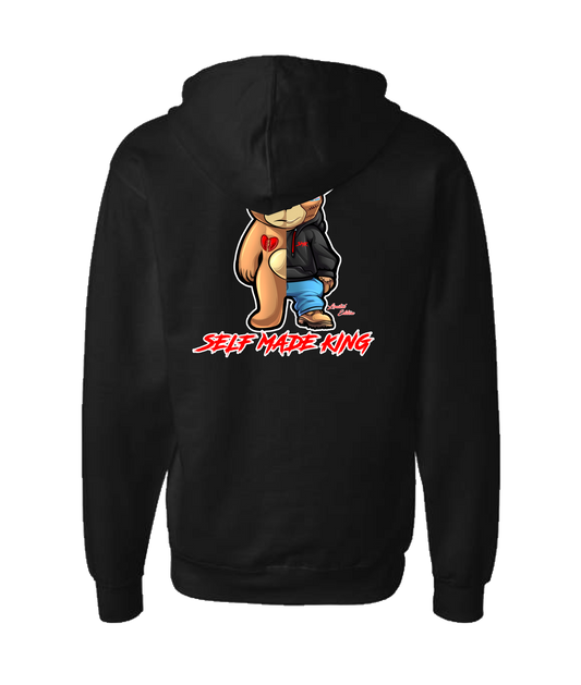 Self MADE KINGZ - LOGO 1 - Black Zip Up Hoodie