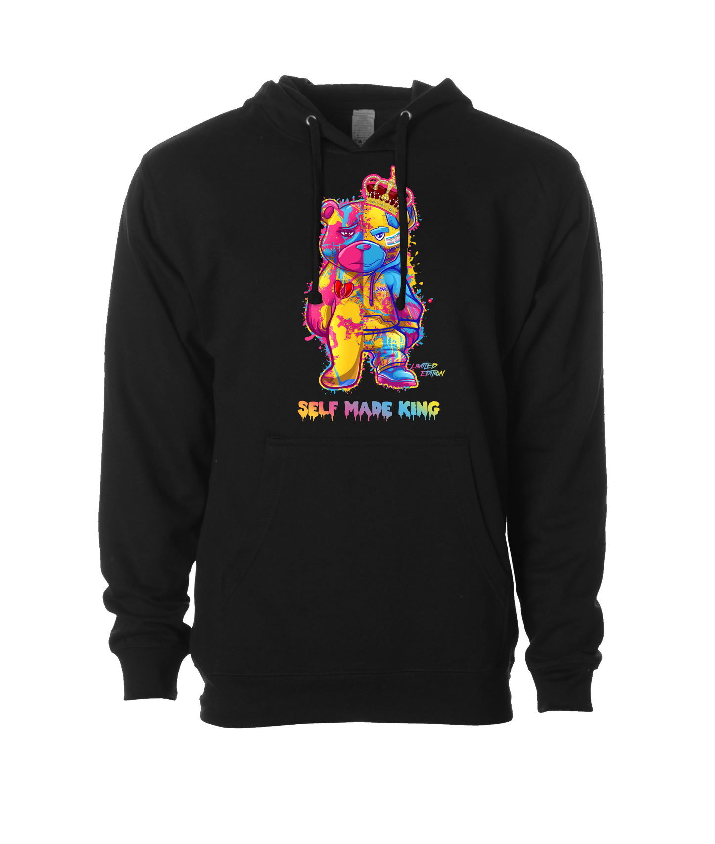 Self MADE KINGZ - LOGO 2 - Black Hoodie