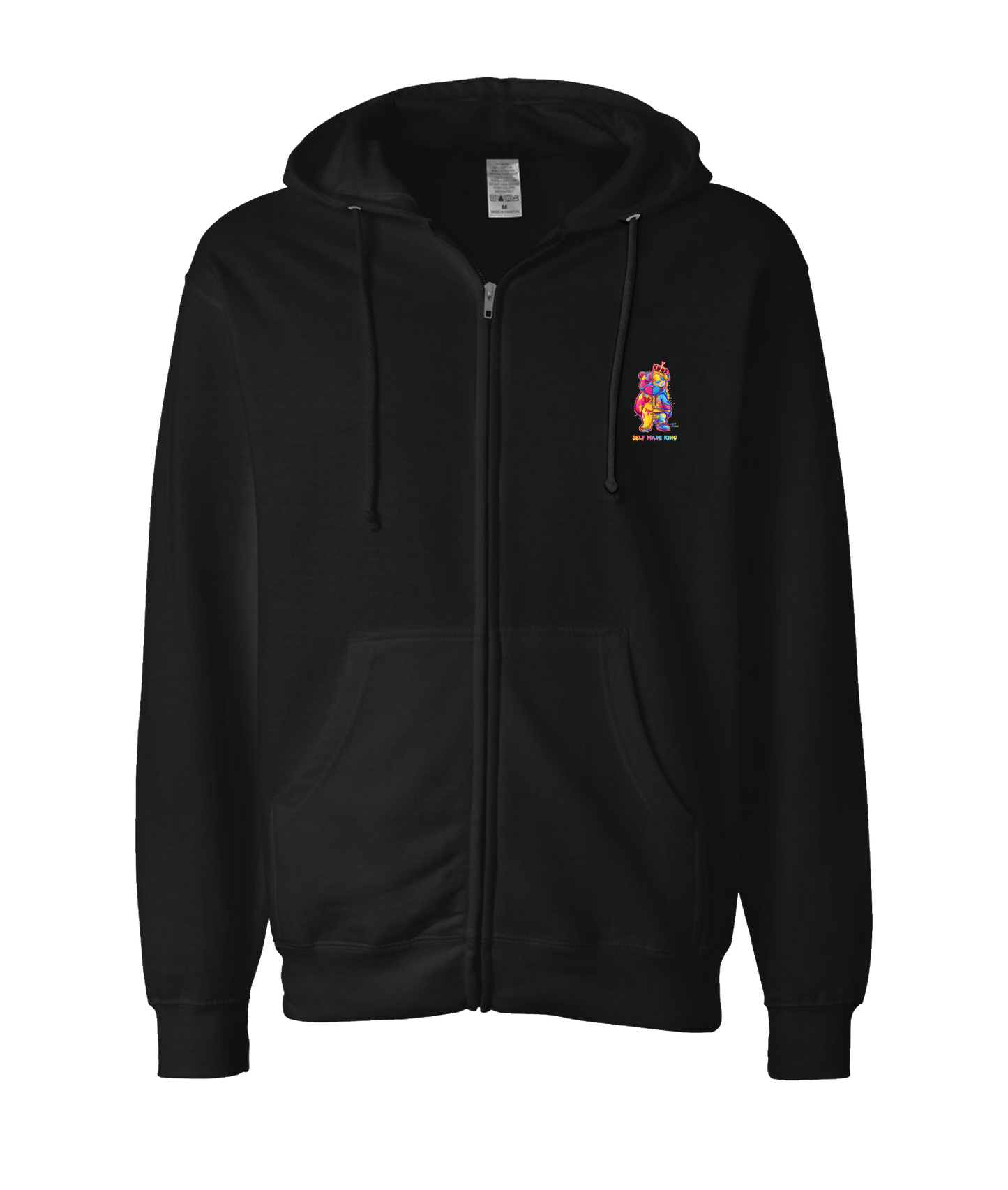 Self MADE KINGZ - LOGO 2 - Black Zip Up Hoodie