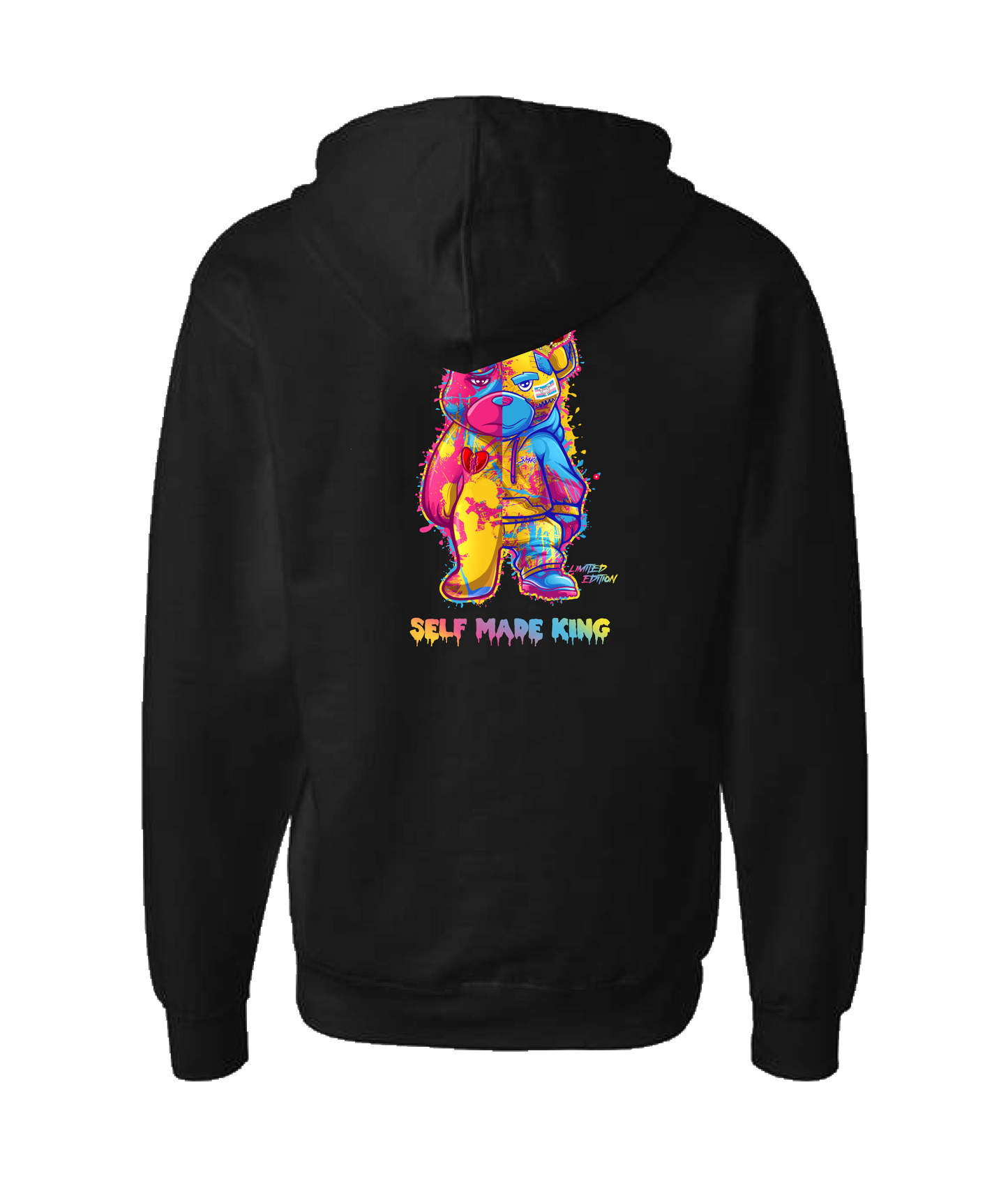 Self MADE KINGZ - LOGO 2 - Black Zip Up Hoodie