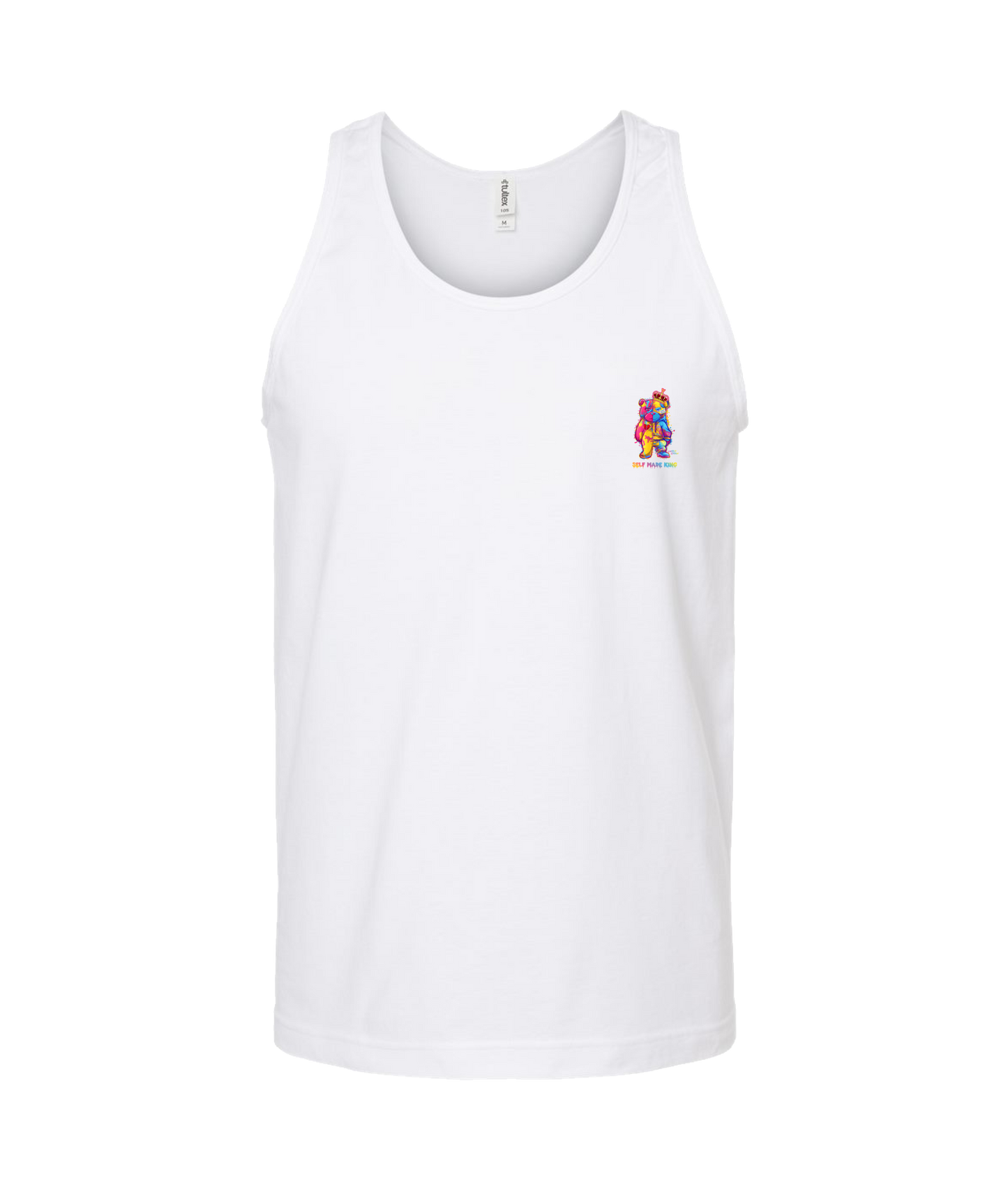 Self MADE KINGZ - LOGO 2 - White Tank Top