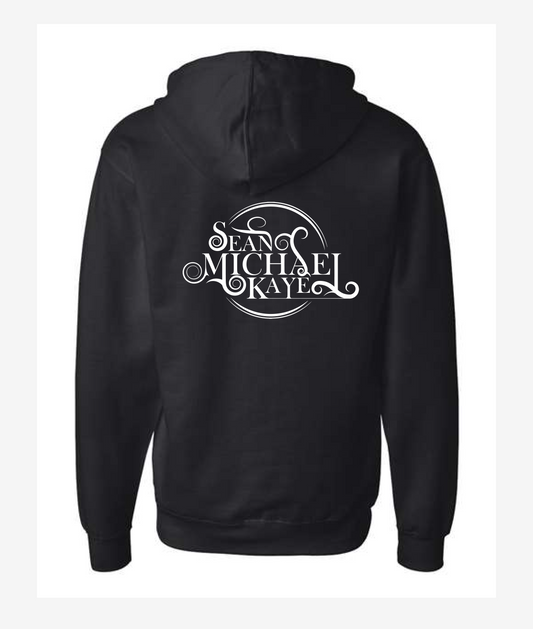 Sean Michael kaye Logo Black Zip Hoodie
