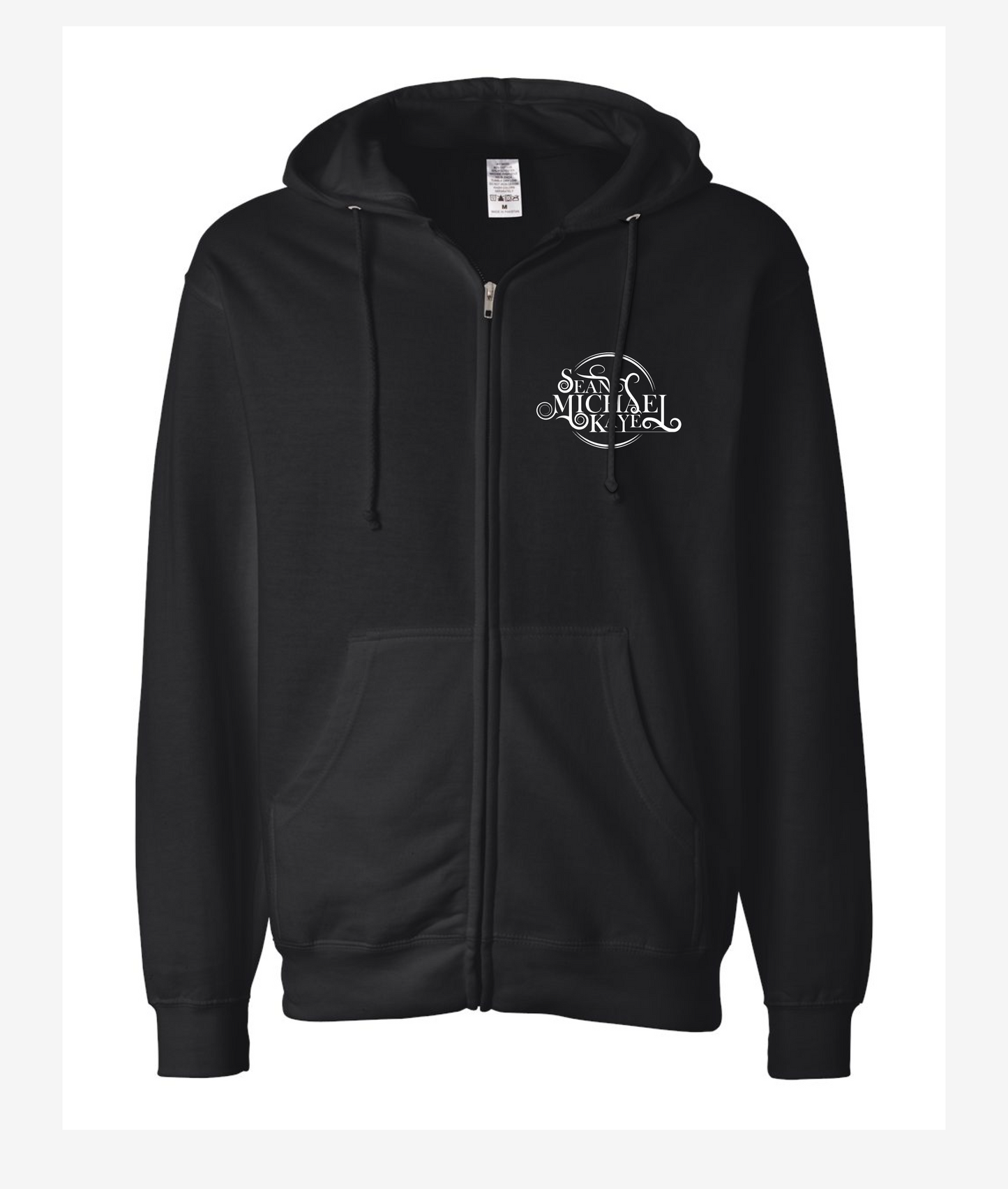 Sean Michael kaye Logo Black Zip Hoodie