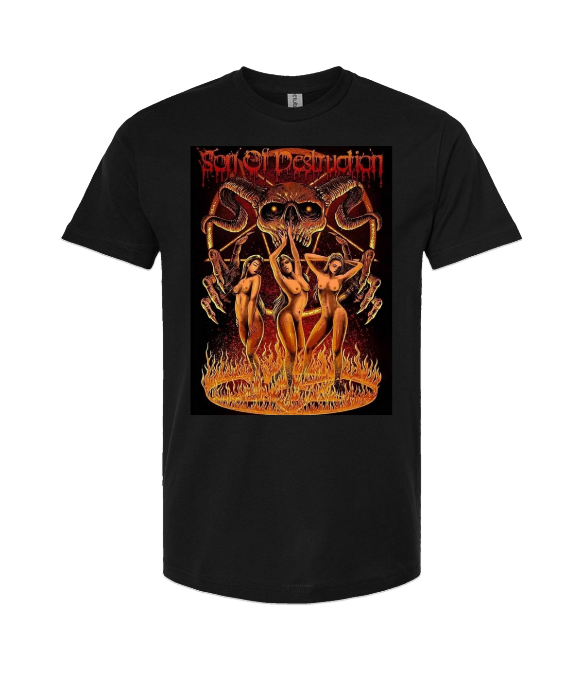 V-SODTOP - Destruction Designed - Black T-Shirt