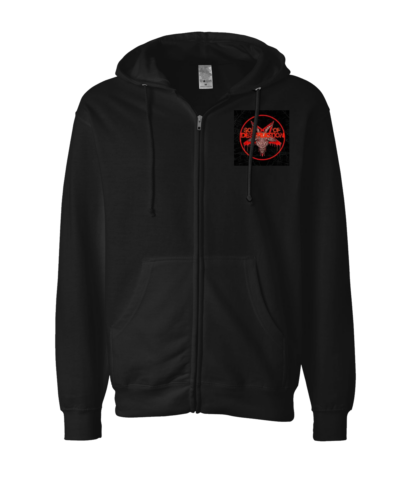 SonOfDestruction - Destruction Designed - Black Zip Up Hoodie
