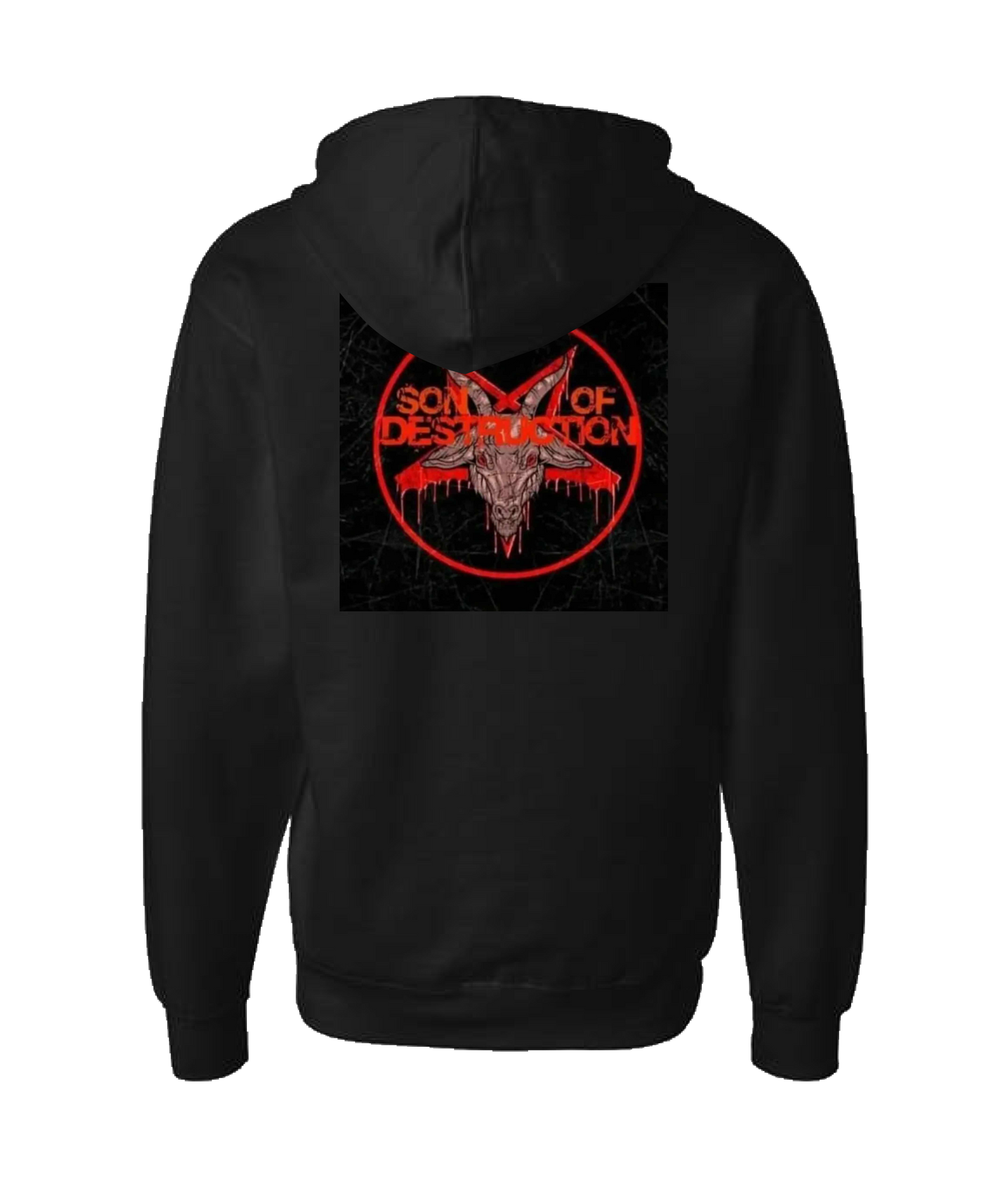 SonOfDestruction - Destruction Designed - Black Zip Up Hoodie