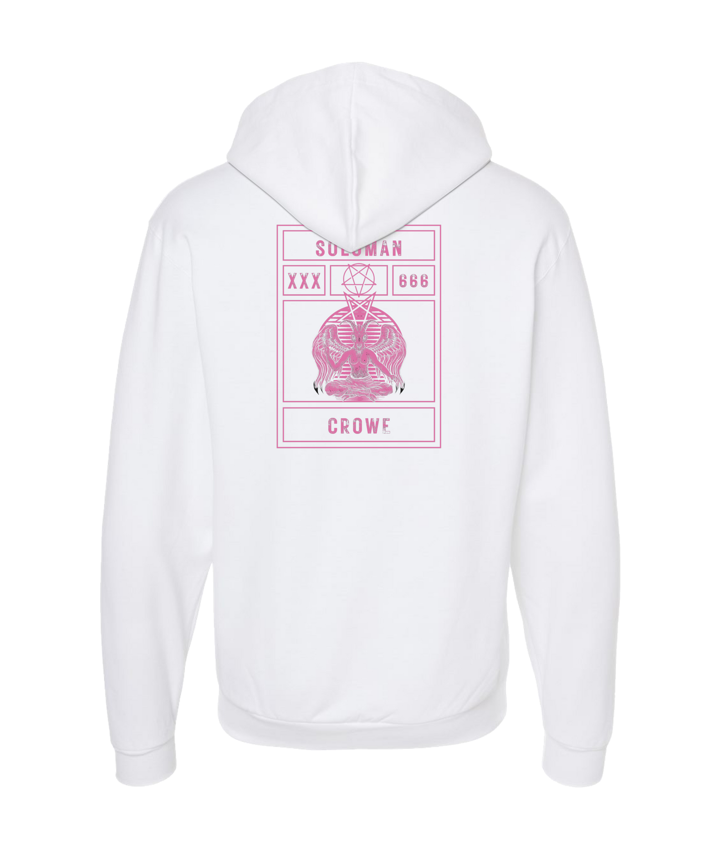 Soloman Crowe - XXX666 - White Zip Up Hoodie