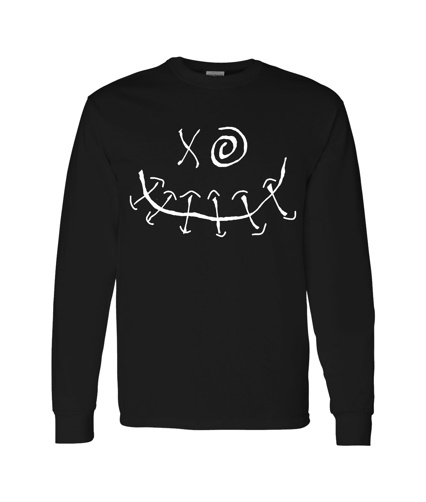 V-SOLTOP - XO SMILE - Black Long Sleeve T