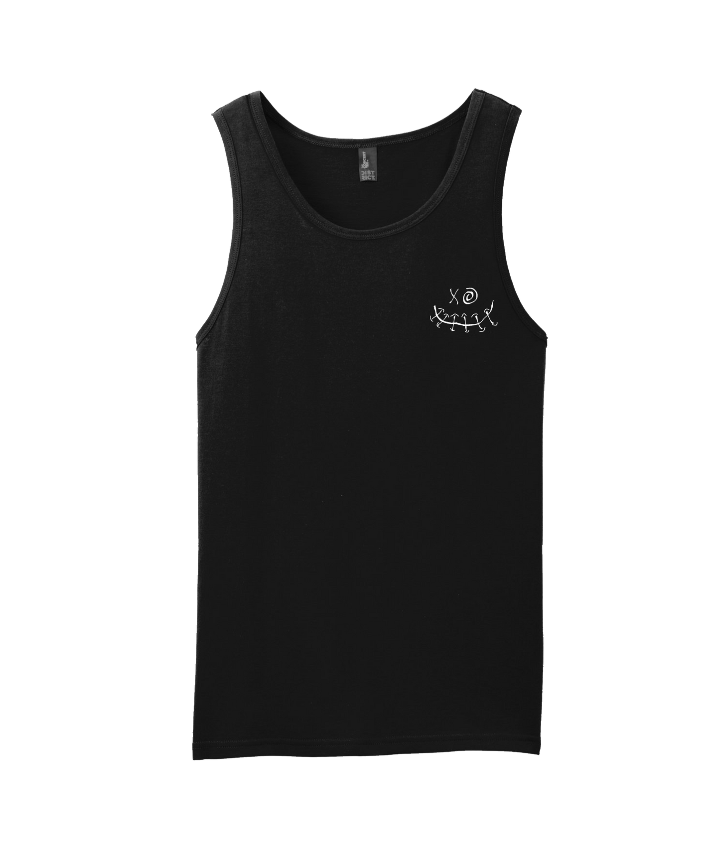 V-SOLTOP - XO SMILE - Black Tank Top