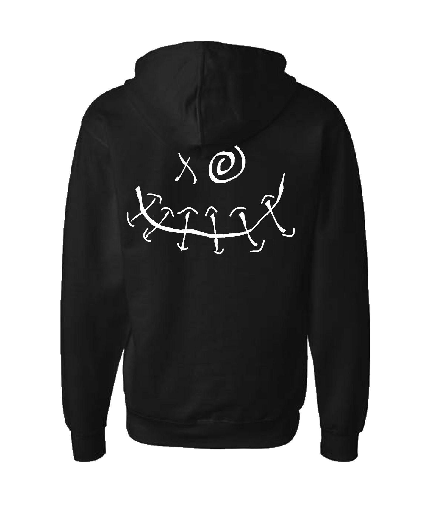 Soloman Crowe - XO SMILE - Black Zip Up Hoodie
