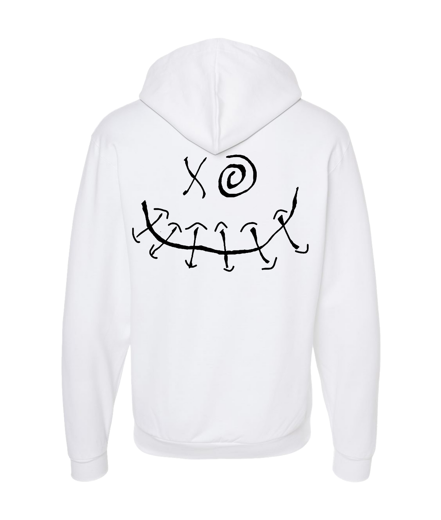 Soloman Crowe - XO SMILE - White Zip Up Hoodie