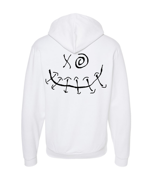 Soloman Crowe - XO SMILE - White Zip Up Hoodie