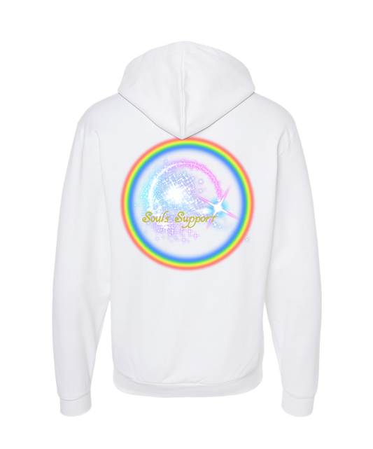 Souls Support - DESIGN 1 - White Zip Up Hoodie