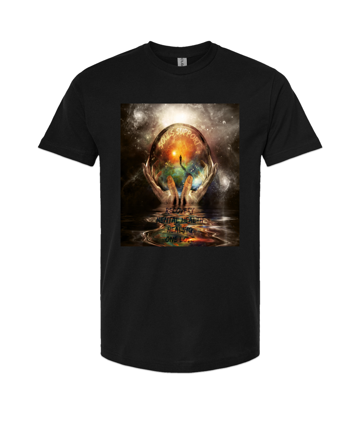 V-SOP - DESIGN 2 - Black T Shirt