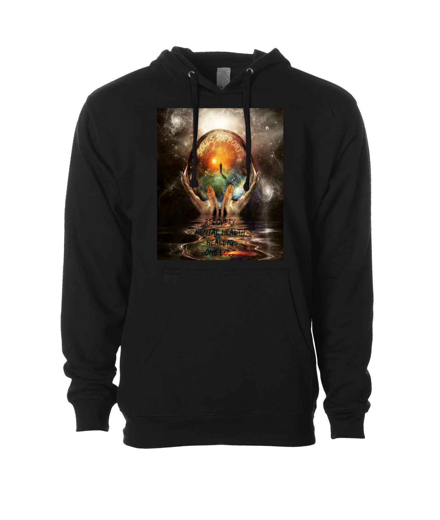 Souls Support - DESIGN 2 - Black Hoodie