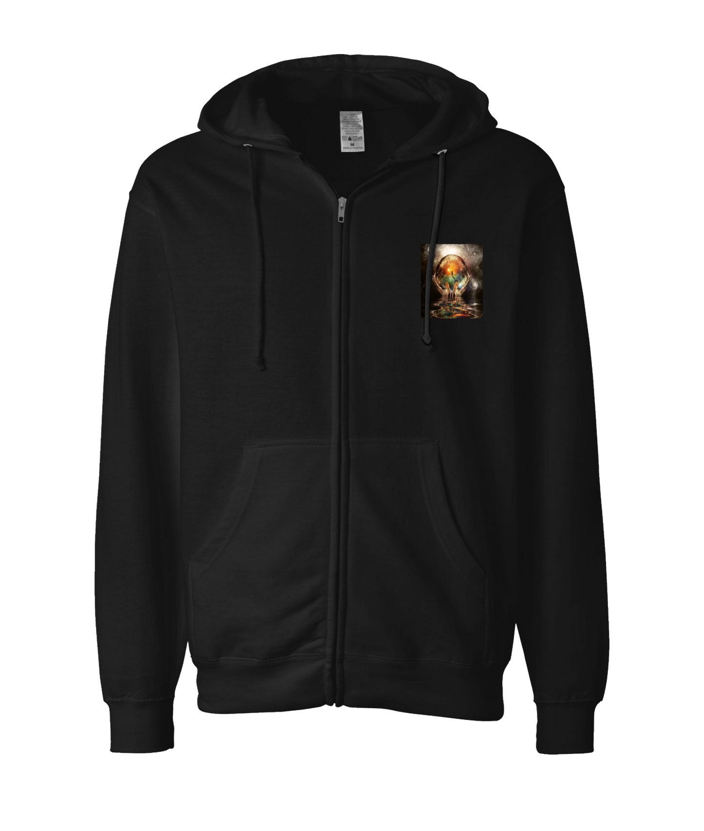 Souls Support - DESIGN 2 - Black Zip Up Hoodie