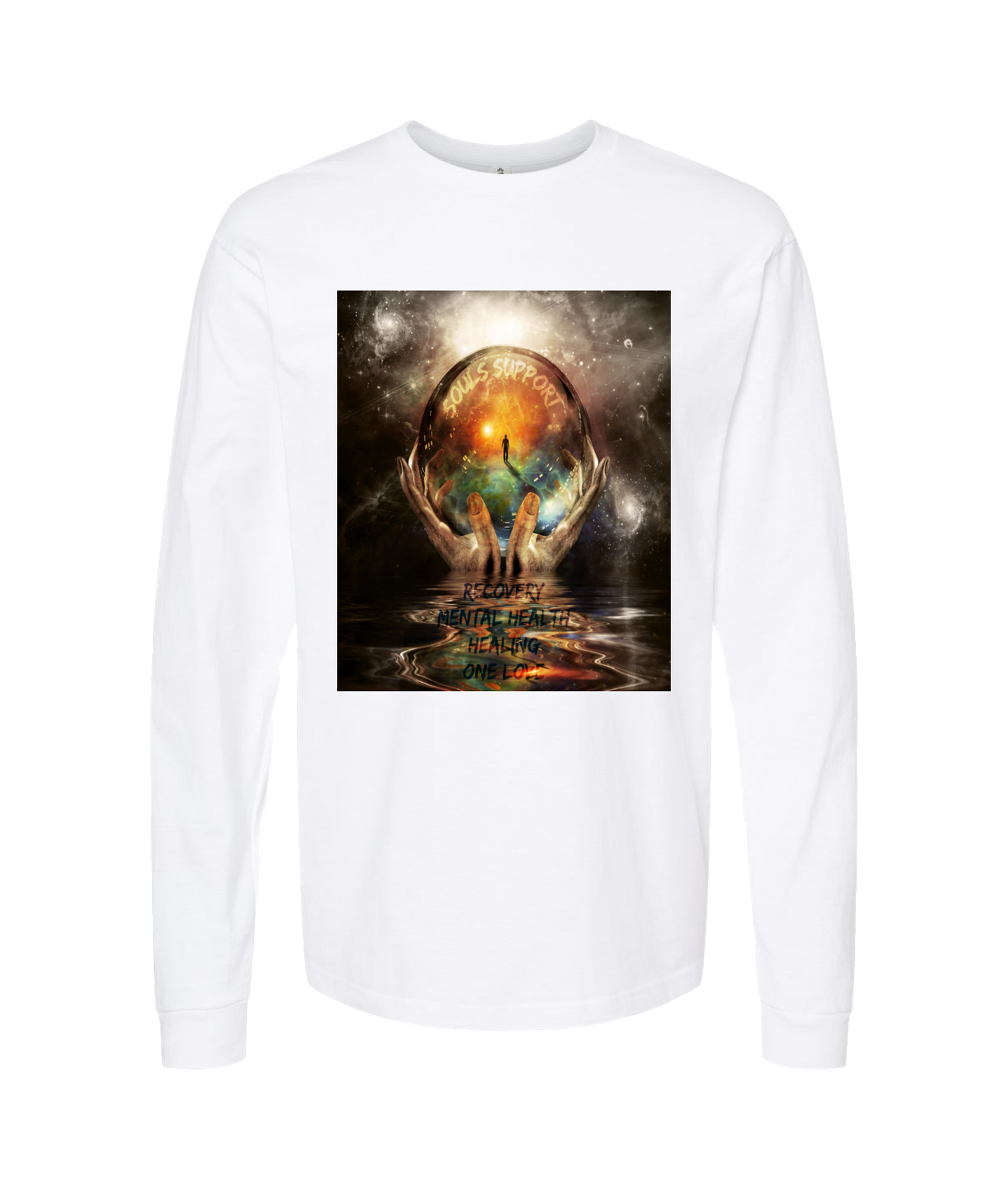 V-SOP - DESIGN 2 - White Long Sleeve T