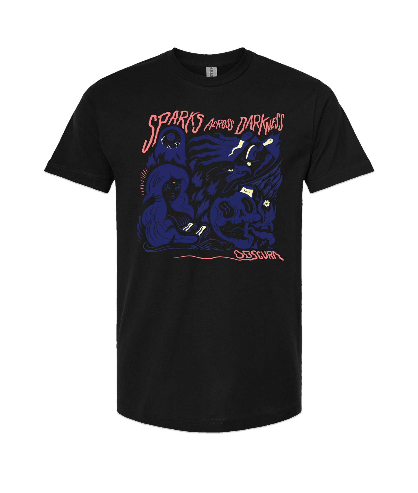 Sparks Across Darkness - Obscura - Black T-Shirt