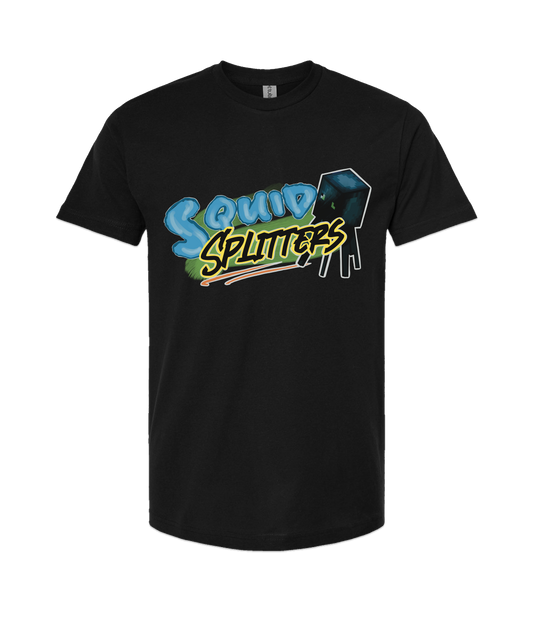 Squid Splitters - DESIGN 1 - Black T-Shirt