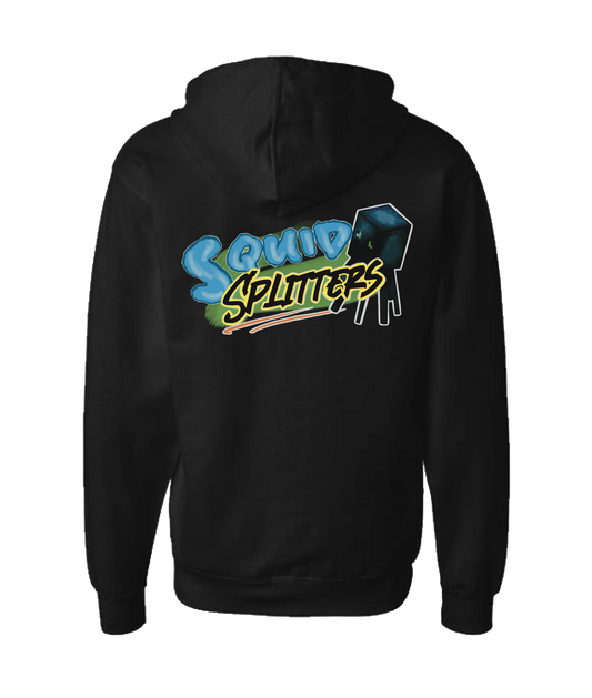 Squid Splitters - DESIGN 1 - Black Zip Up Hoodie