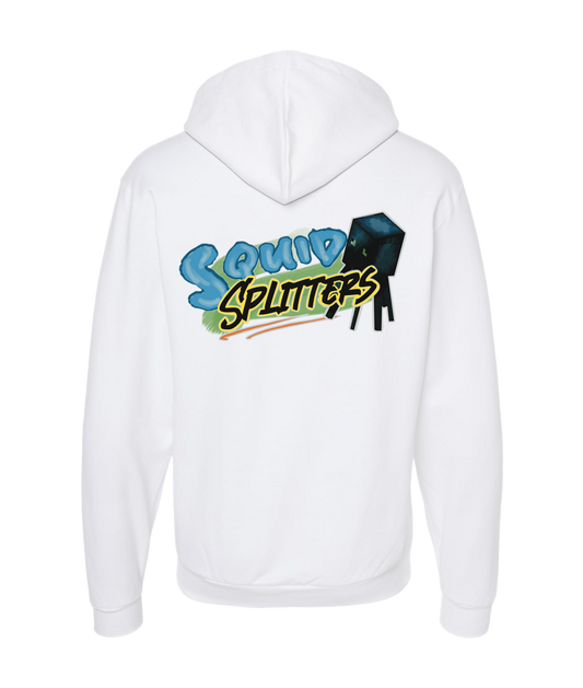 Squid Splitters - DESIGN 1 - White Zip Up Hoodie