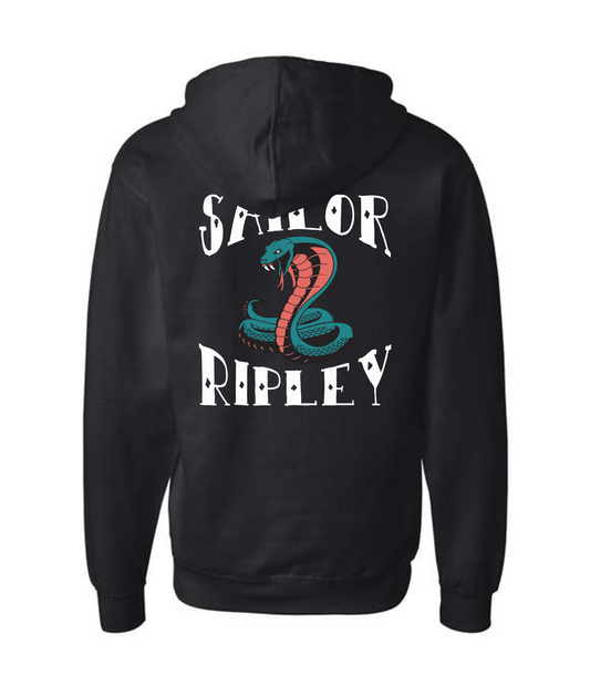 Sailor Ripley - Logo - Black Zip Hoodie