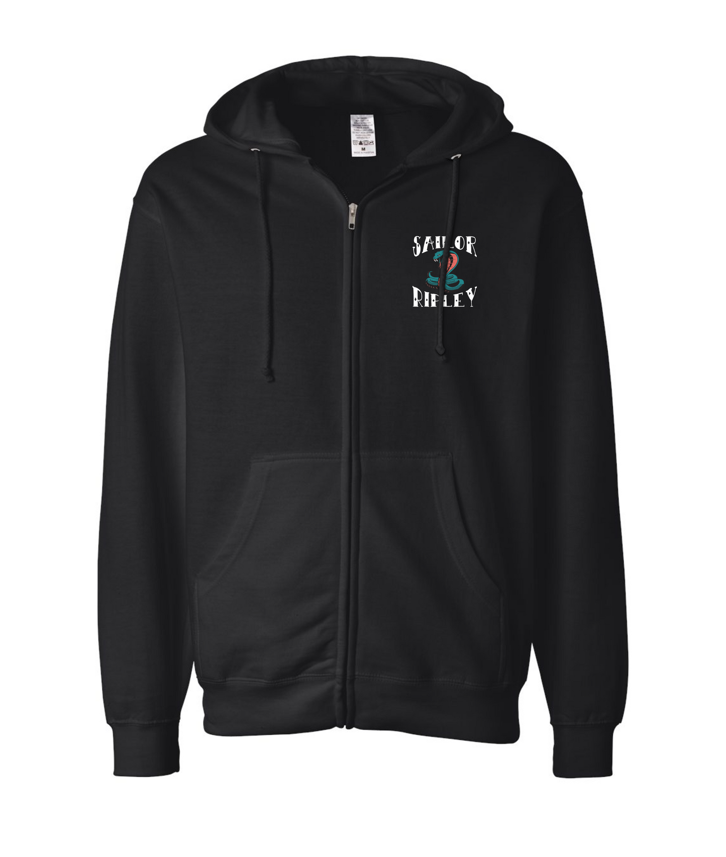 Sailor Ripley - Logo - Black Zip Hoodie