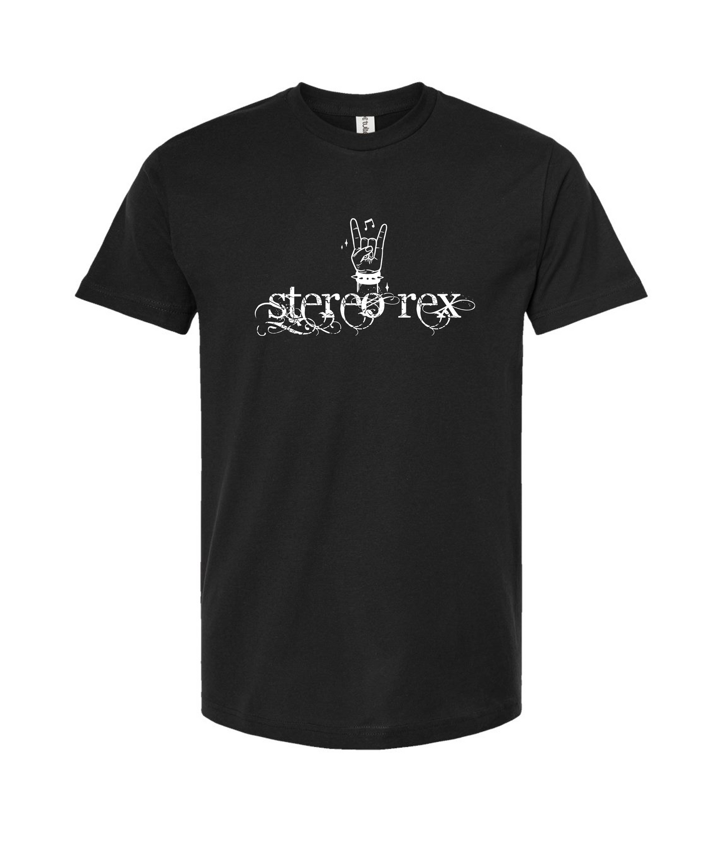 Stereo Rex - Rock On - Black T-Shirt