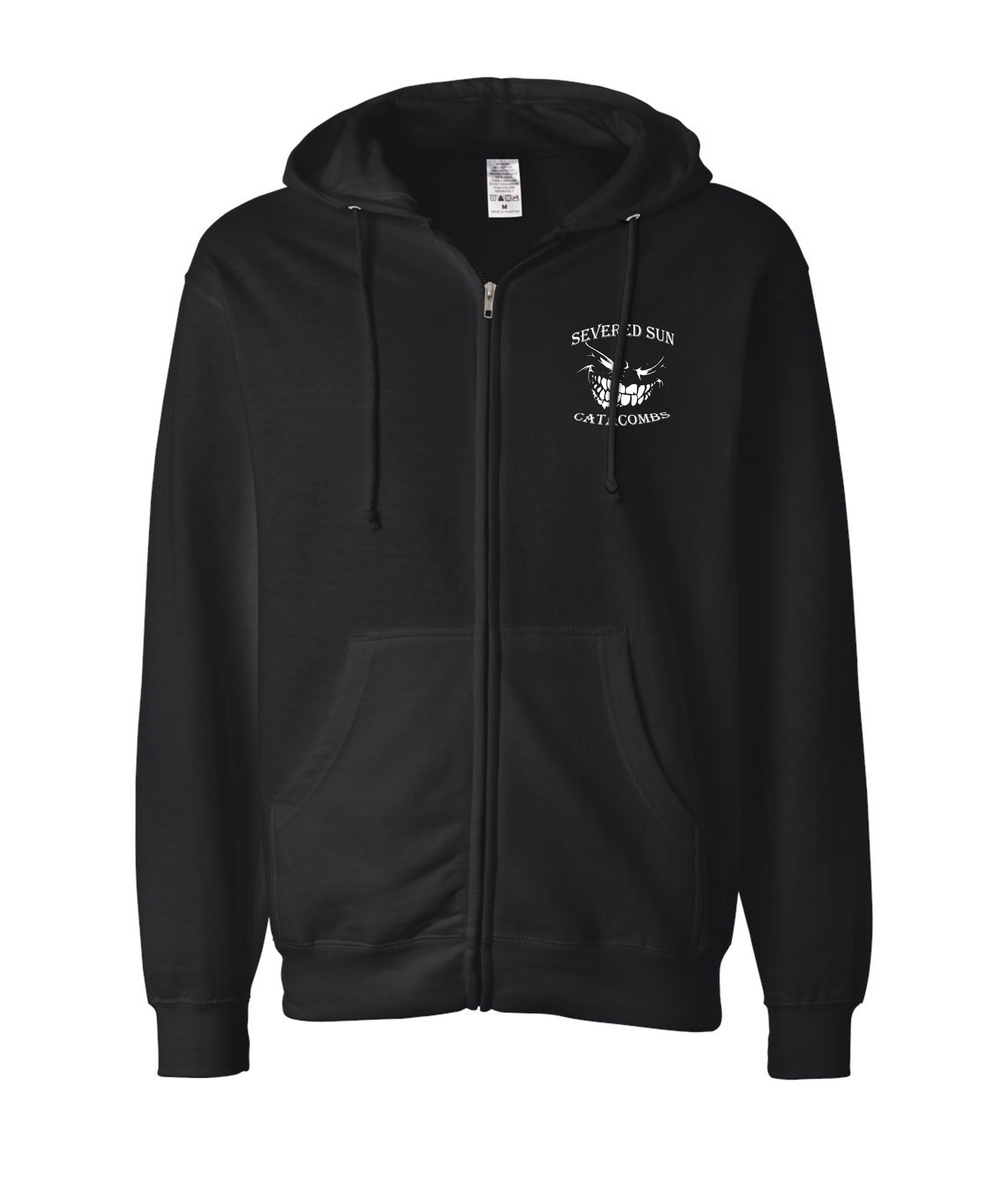 Severed Sun - Catacombs Logo - Black Zip Hoodie