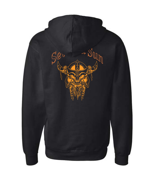 Severed Sun - Gold Logo - Black Zip Hoodie