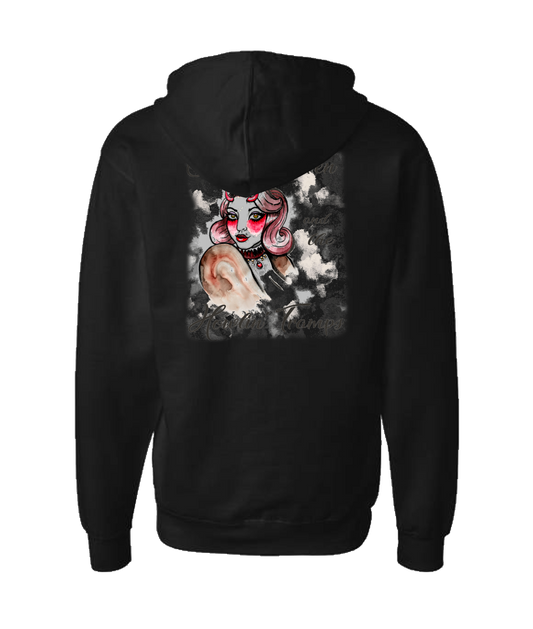 V-SSHTTOP - DESIGN 2 - Black Zip Up Hoodie
