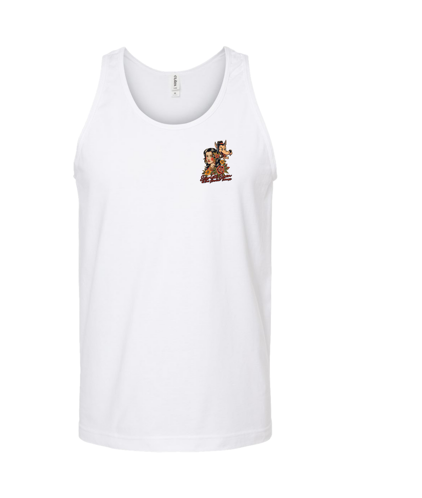 V-SSHTTOP - DESIGN 1 - White Tank Top