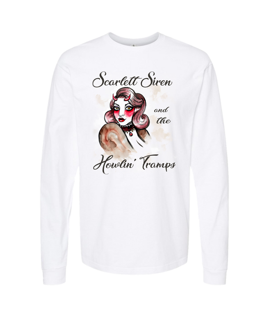 Scarlett Siren & The Howlin' Tramps - Design 2 - White Long Sleeve T