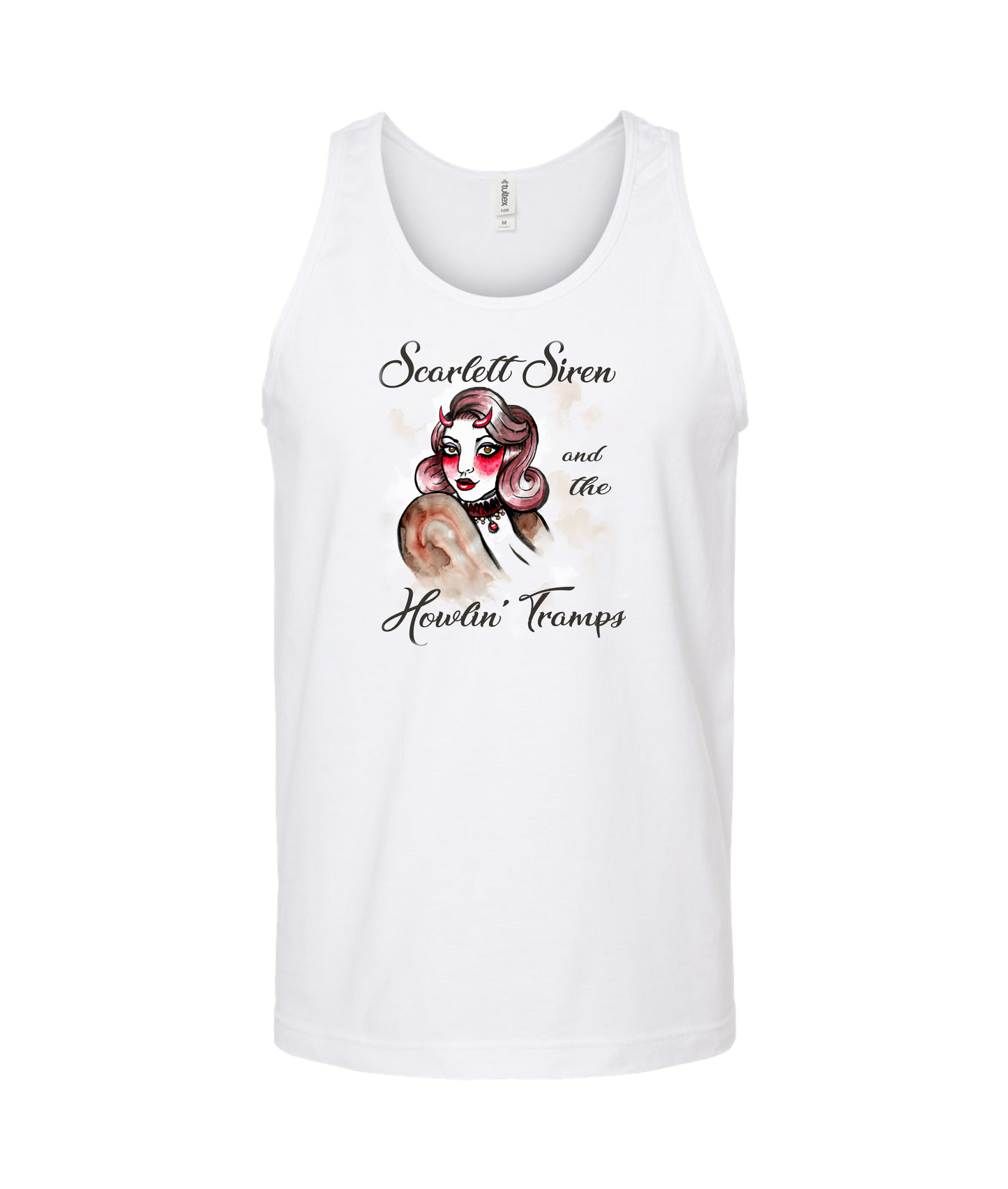 Scarlett Siren & The Howlin' Tramps - Design 2 - White Tank Top