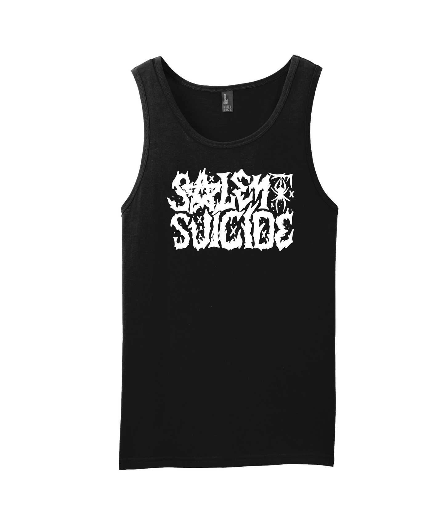Salem Suicide - Logo White - Black Tank Top