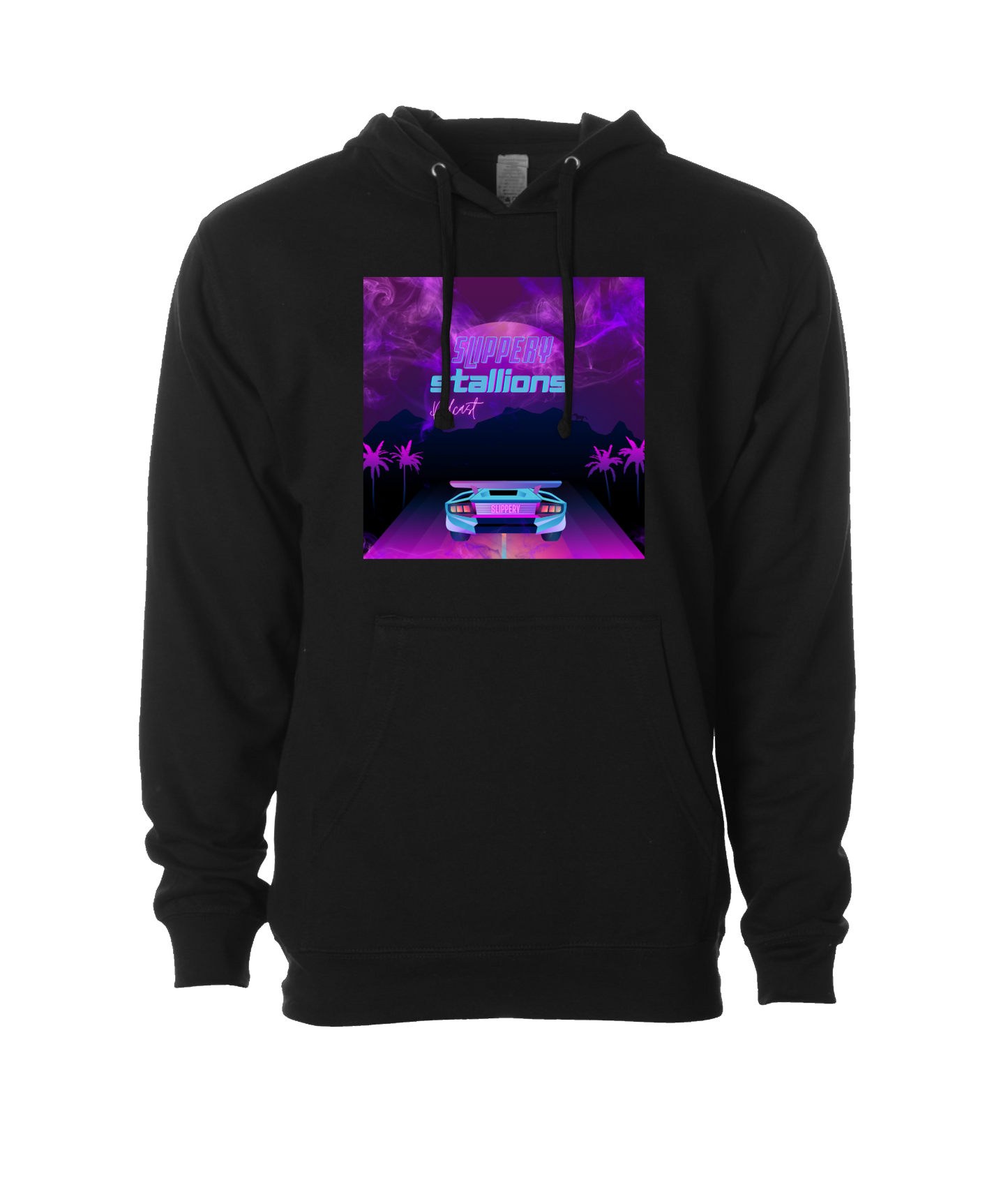 Slippery Stallions Podcast - Slippery Car - Black Hoodie