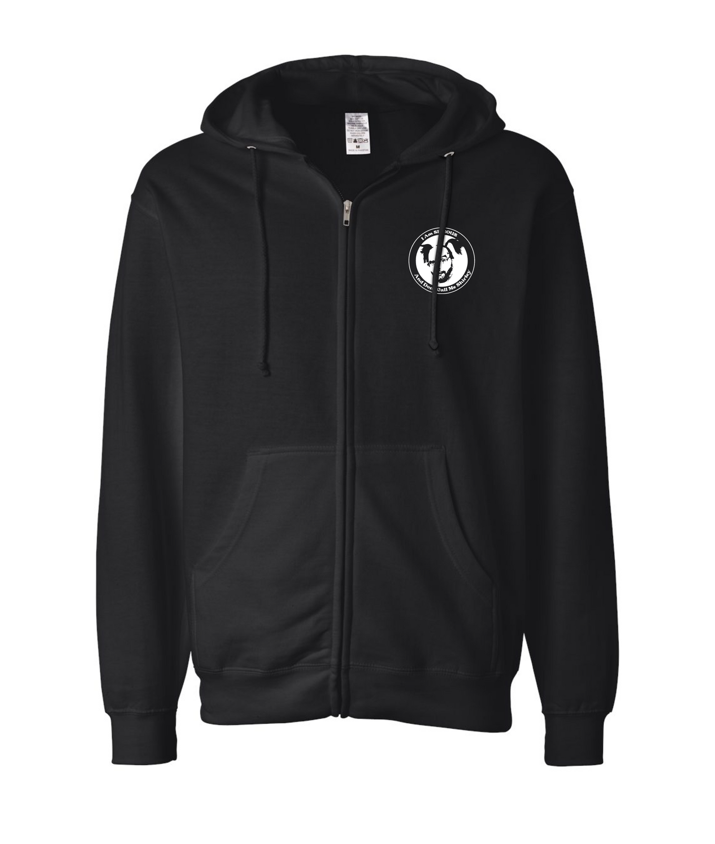 Serious Shirley - Don't Call Me Shirley - Black Zip Hoodie