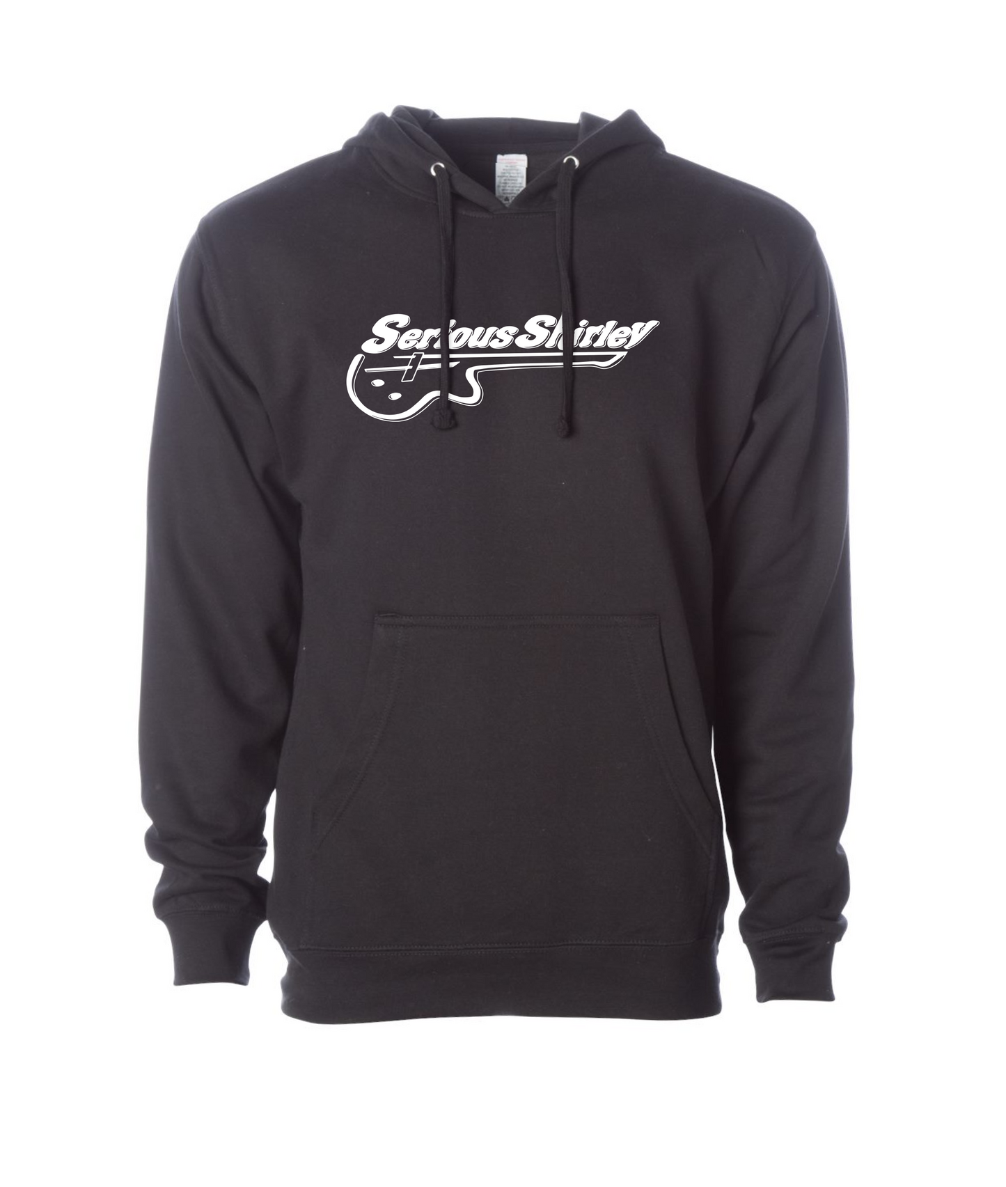 Serious Shirley - Guitar Logo - Black Hoodie