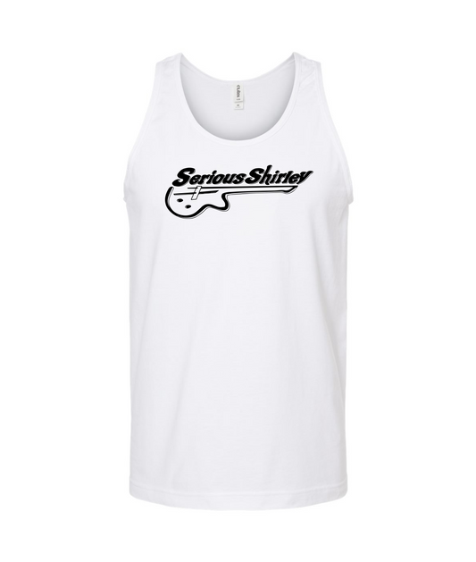 Serious Shirley - Guitar Logo - White Tank Top