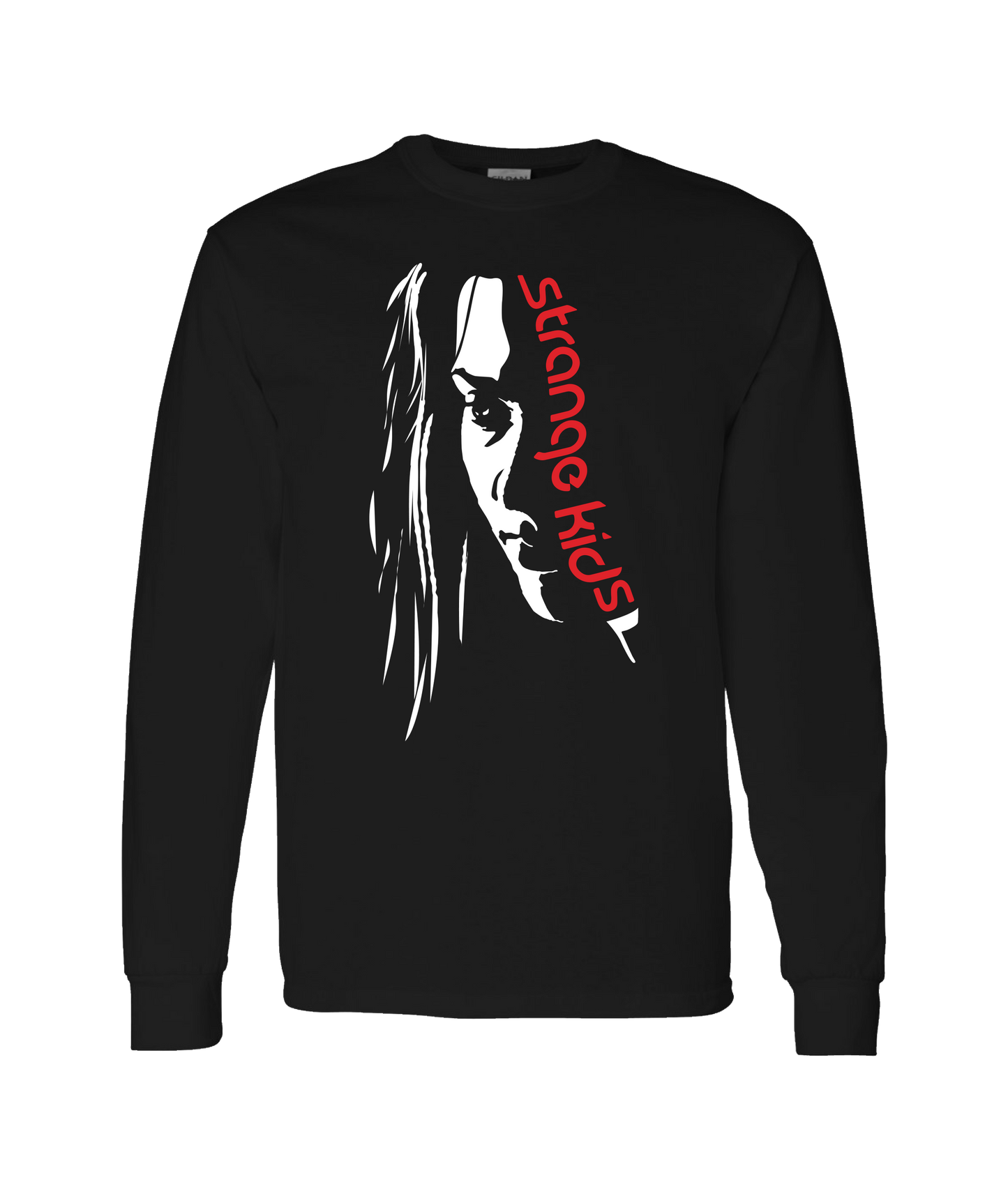 Strange Kids - Silhouette - Black Long Sleeve T