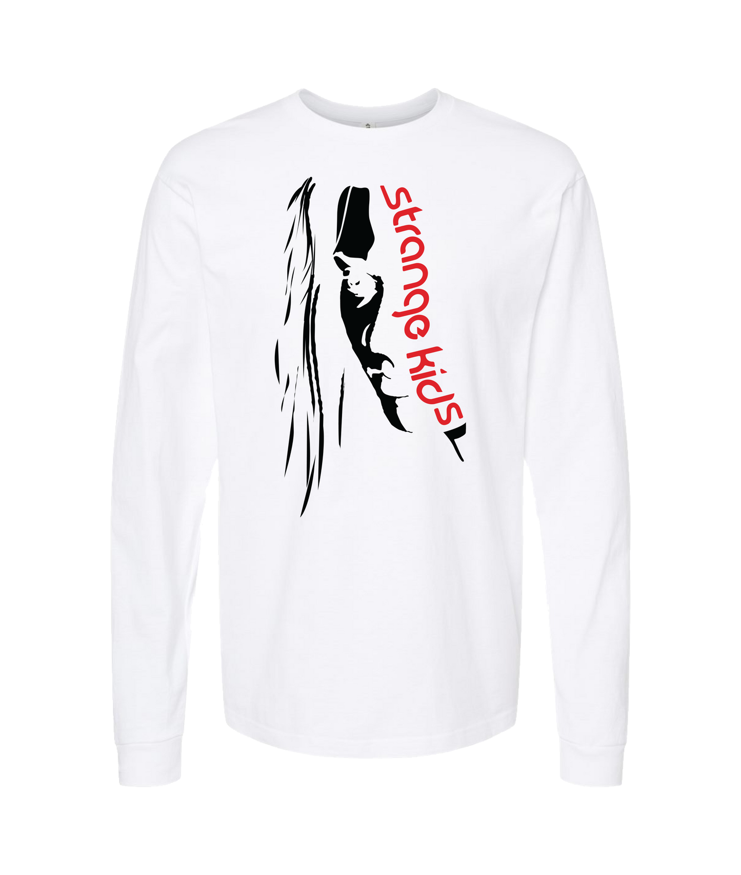 Strange Kids - Silhouette - White Long Sleeve T