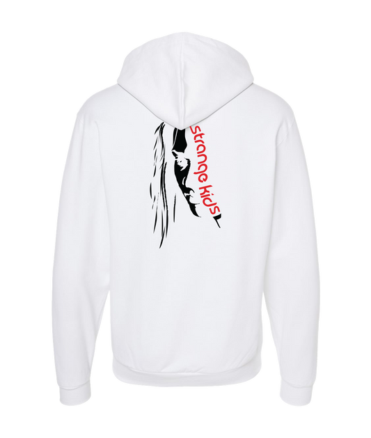 Strange Kids - Silhouette - White Zip Up Hoodie