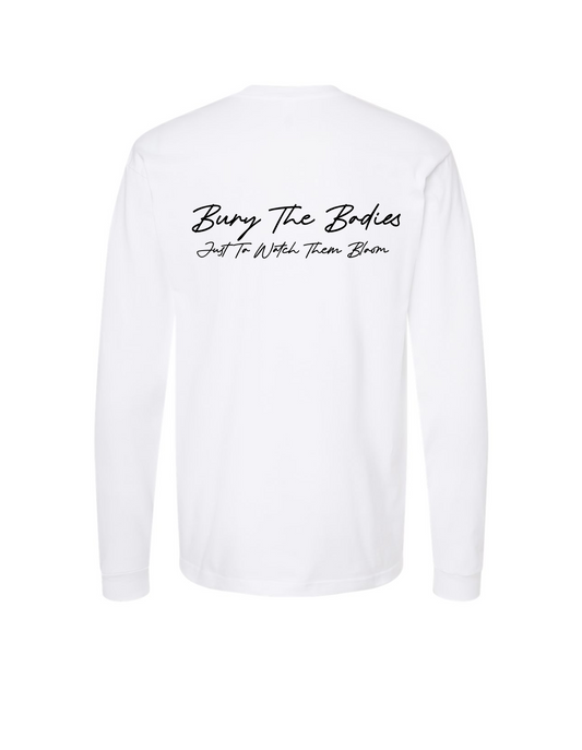 V-STKTOP - Bury The Bodies - White Long Sleeve T