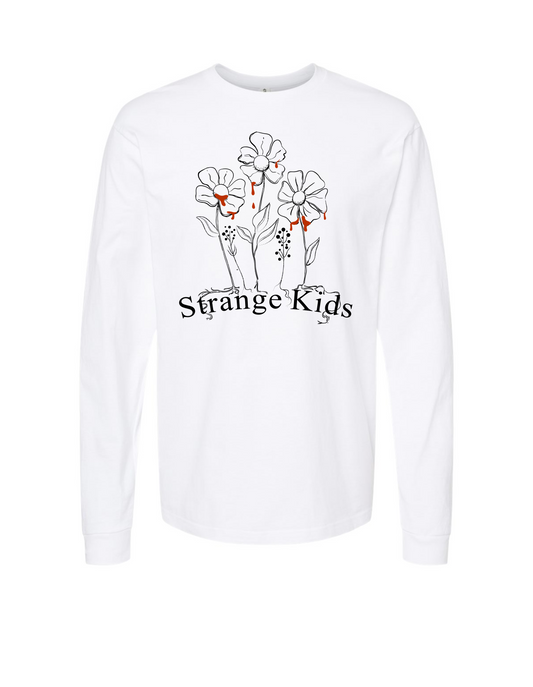 Strange Kids - Bury The Bodies - White Long Sleeve T