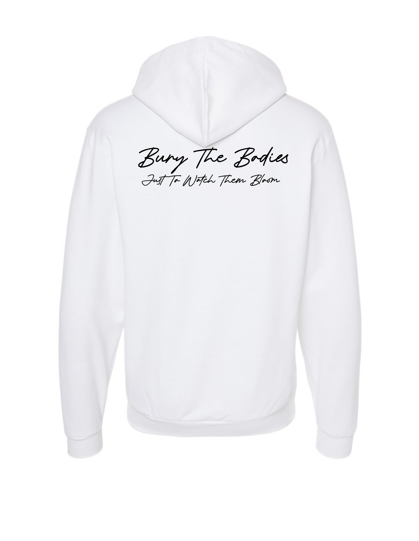 Strange Kids - Bury The Bodies - White Zip Up Hoodie