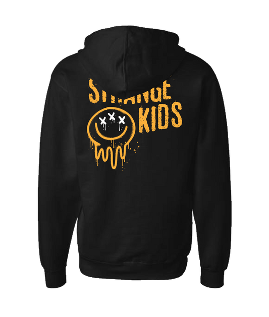 Strange Kids - Smile Stacked - Black Zip Up Hoodie